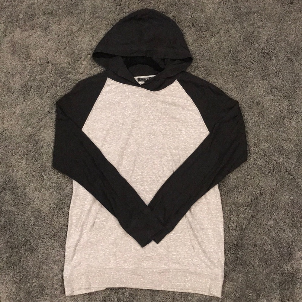 Forever 21 Lightweight Black And Grey Hoodie!